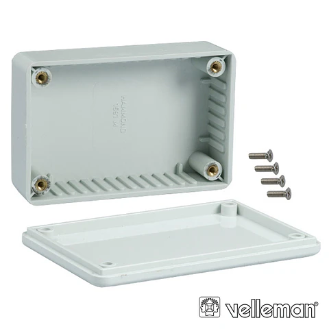 CAIXA ABS CINZA 95x48 x38MM