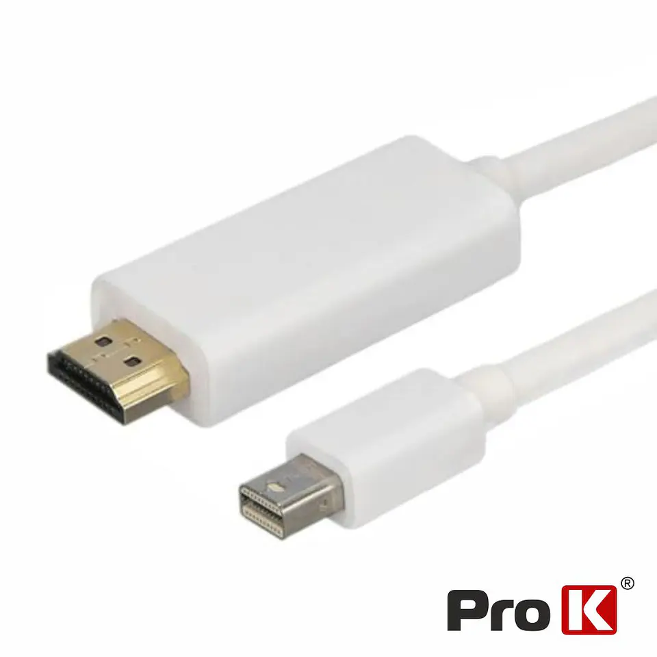 Cabo Mini Displayport Macho / HDMI Macho 1.8m PROK 1
