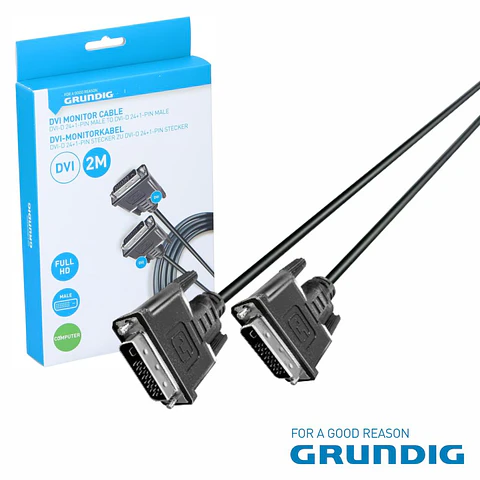 Cabo DVI-D Macho / DVI-D Macho Dual Link 2m GRUNDIG