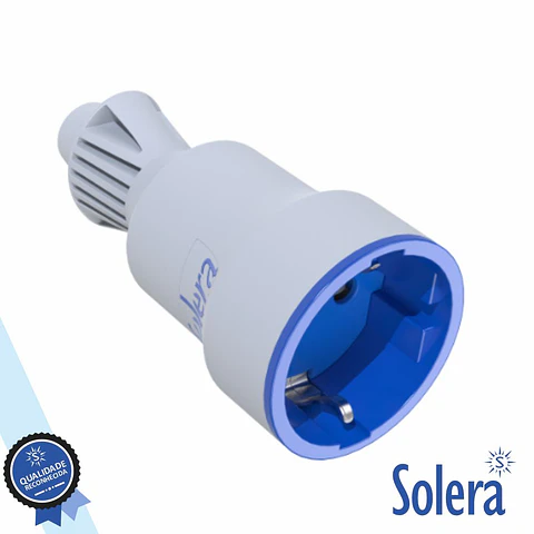 Ficha Schuko Fêmea 16A/250V Branco SOLERA
