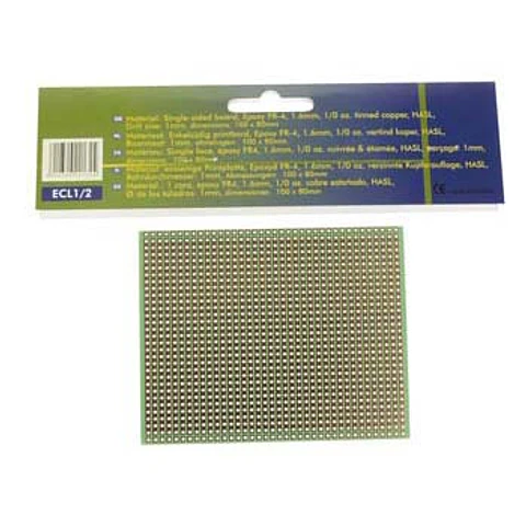 PLACA CIRCUITO IMPRESSO PERFURADA EM LINHAS 100X80MM