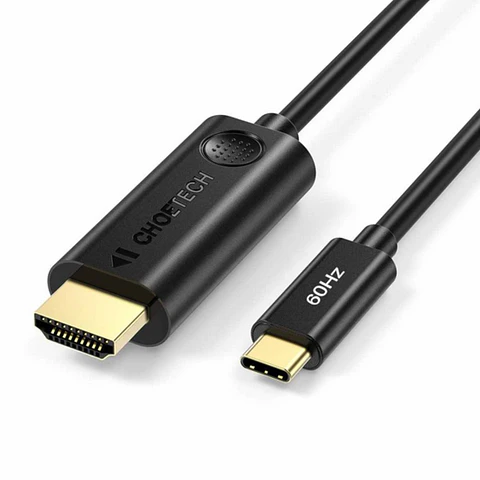 Cabo HDMI Macho / USB-C Macho Preto 4K 1.8m