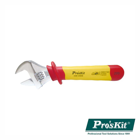 Chave Inglesa Isolada 200mm VDE 1000V PROSKIT