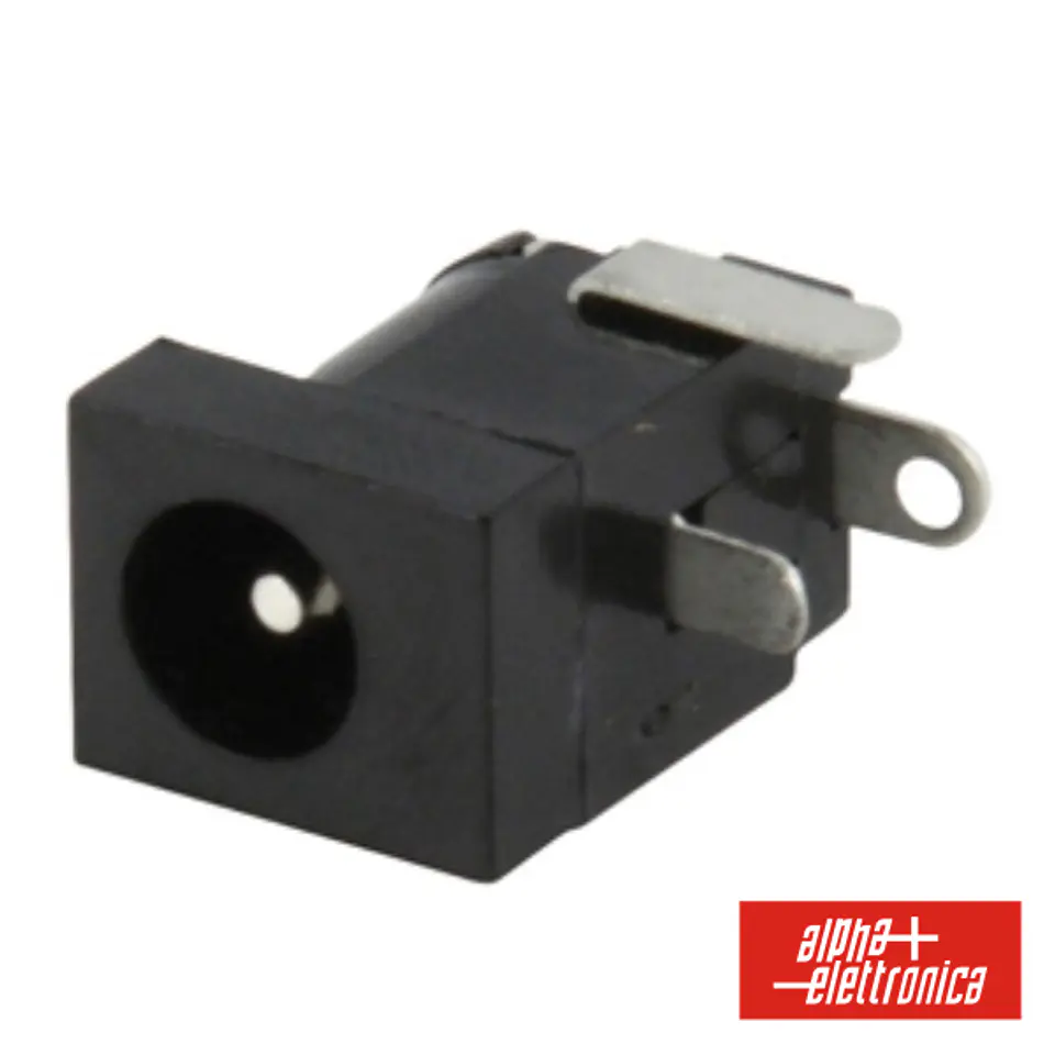 FICHA ALIMENTAÇÃO DC MACHO P/ CI DE SOLDAR 2.4MM 1