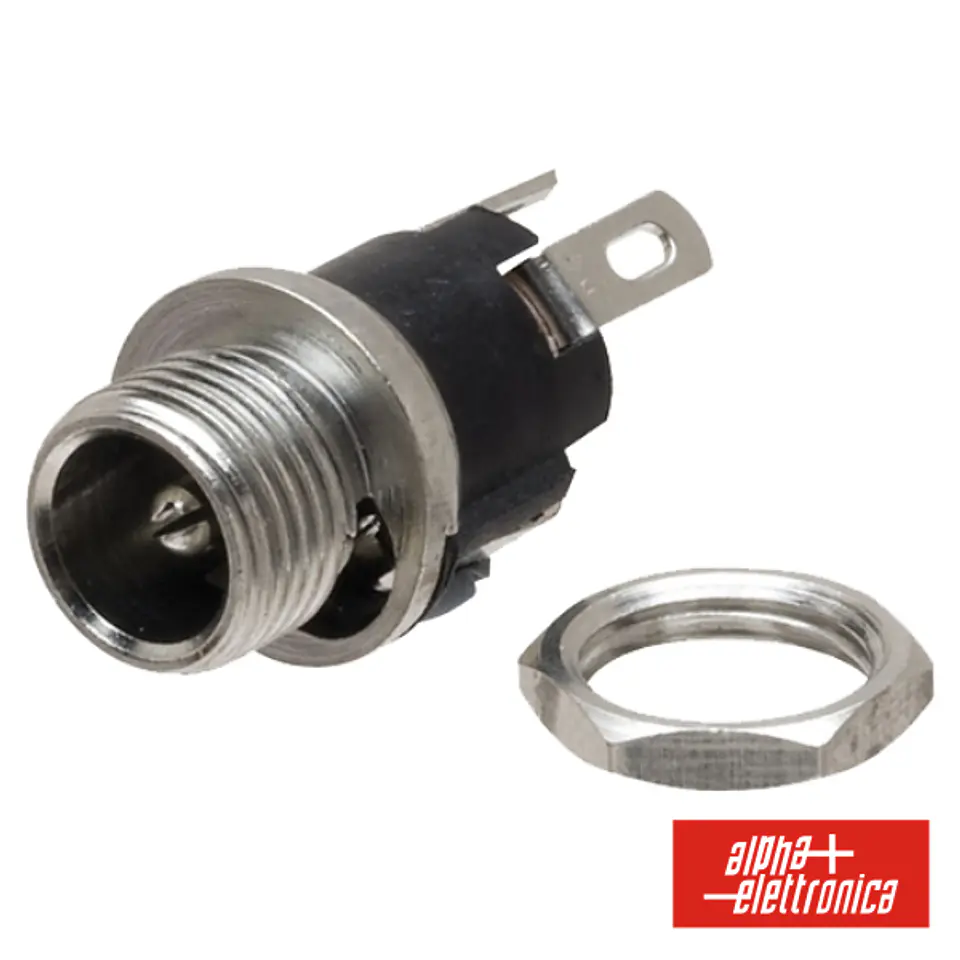 FICHA ALIMENTAÇÃO DC MACHO 2.5-5.5MM P/ CHASSIS 1