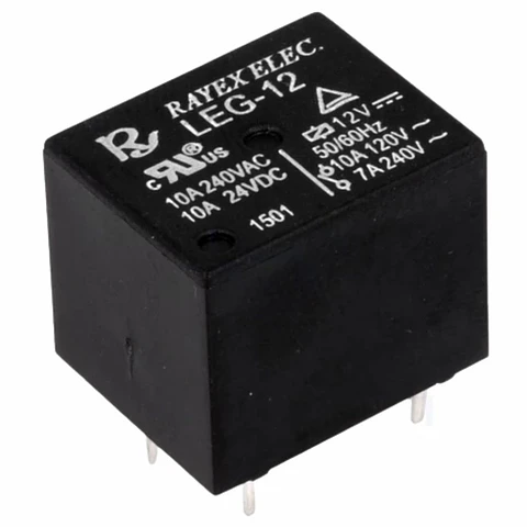 Relé 12VDC SPDT 10A