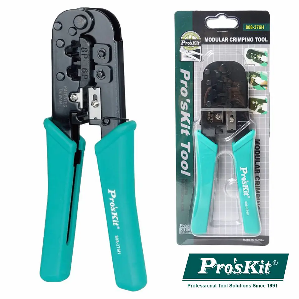 ALICATE DE CRAVAR FICHAS 8P/6P PROSKIT 1