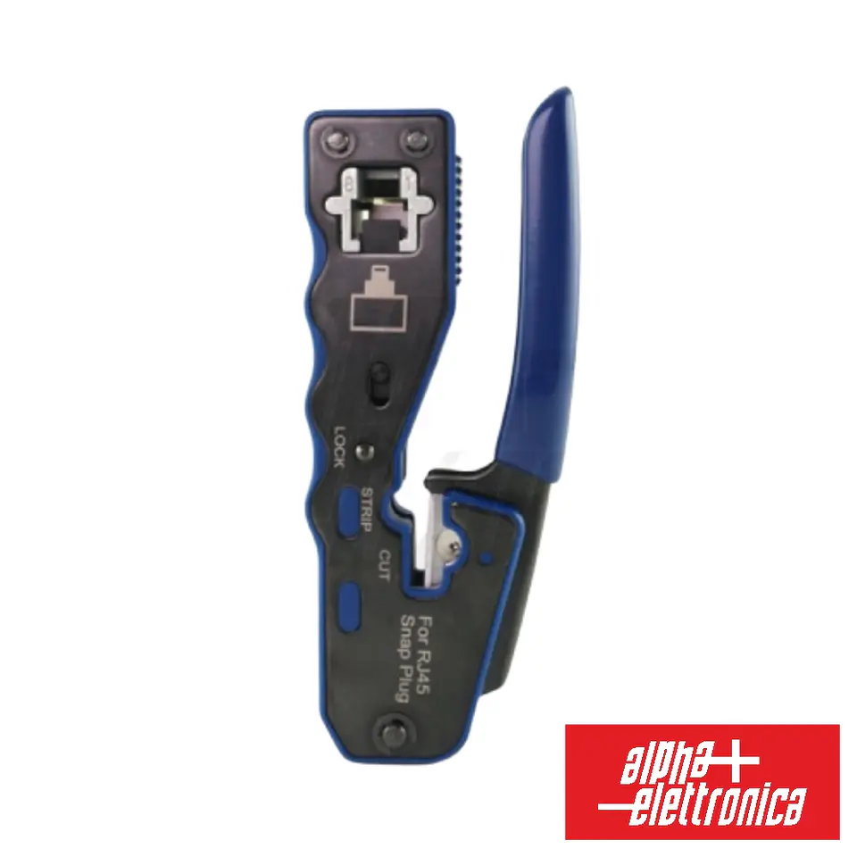 ALICATE DE CRAVAR 8P8COMRJ45 PASSANTE ALPHANET 1