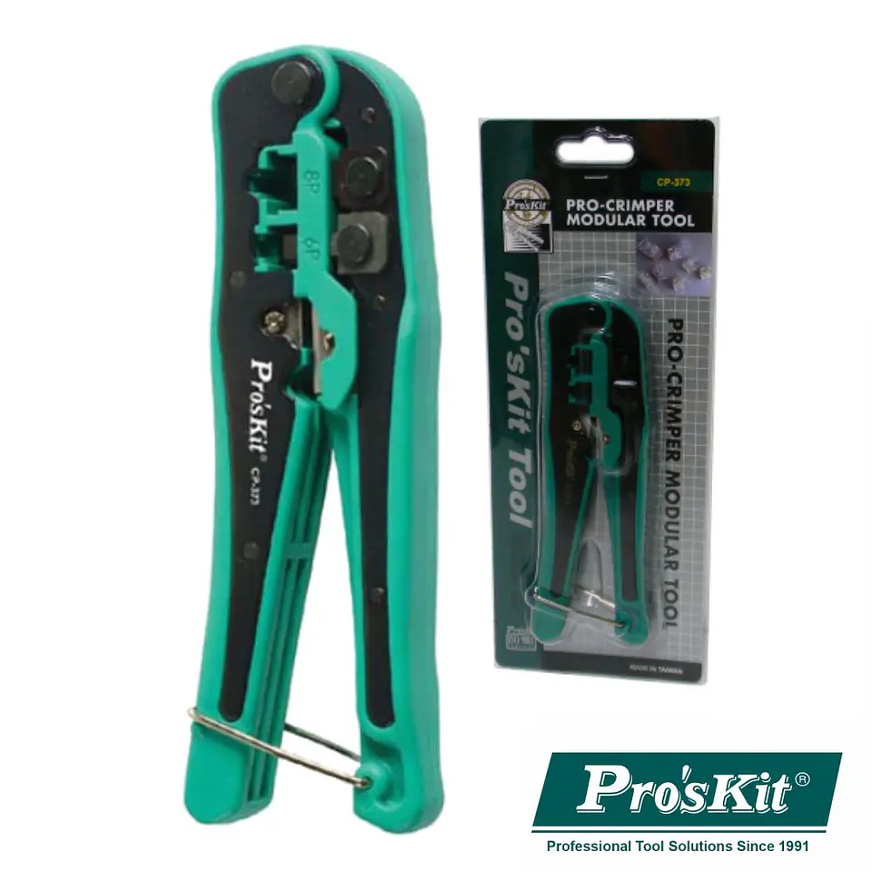 ALICATE DE CRAVAR 4P4COM6P4COM8P8COMRJ10/RJ11/RJ12/RJ45 PROSKIT 1