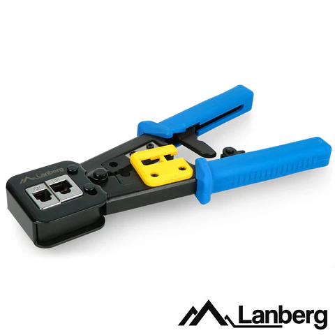 Alicate De Cravar 6p6COM6p4COM8p8COMRJ12/RJ45 Passante LANBERG