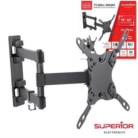 Suporte LCD/LED 13/42" COM 2 Braços Slim VESA 200/200 20kg
