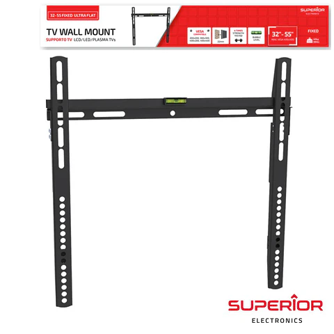 SUPORTE LCD/LED 32/55" FIXO FLAT VESA 400/400 40KG