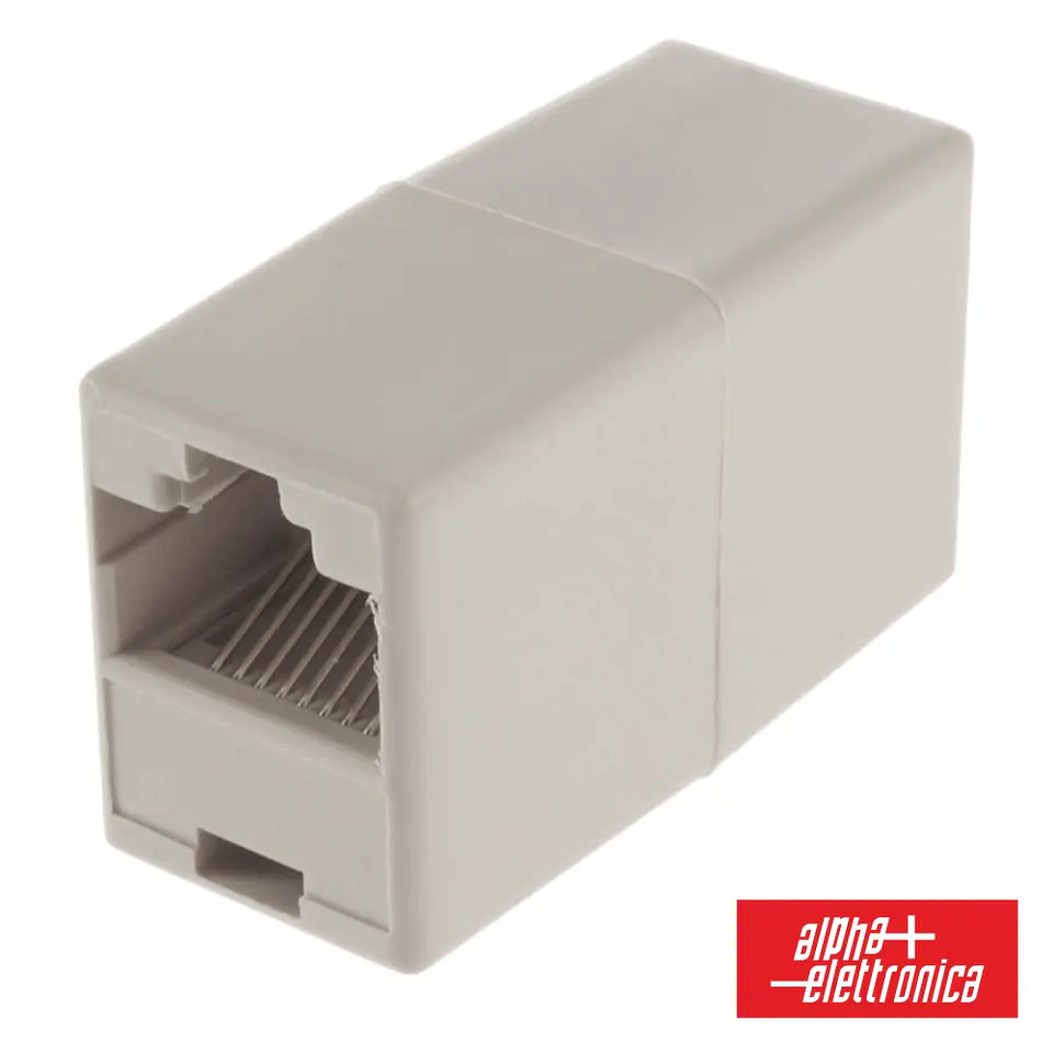 FICHA ADAPTADOR RJ45 8P8C FÊMEA / FÊMEA 1