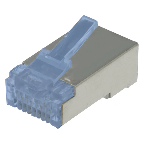 FICHA RJ45 MODELAR 8P8C CAT6 METÁLICA