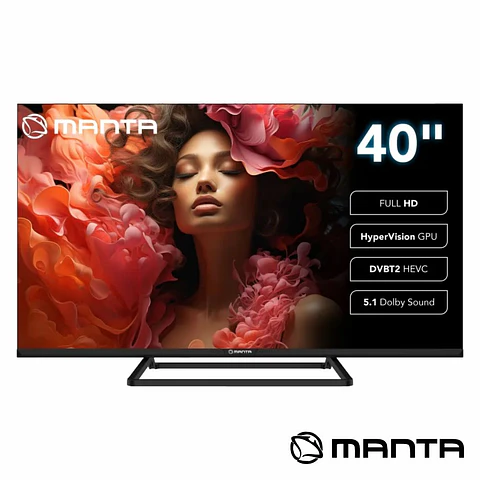 Smart TV LED Frameless 40" FHD HDMI DVB-T2/T/C MANTA