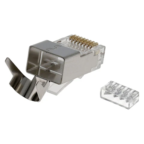 Ficha RJ45 Modular 8p8c CAT6 UTP/FTP Metálica