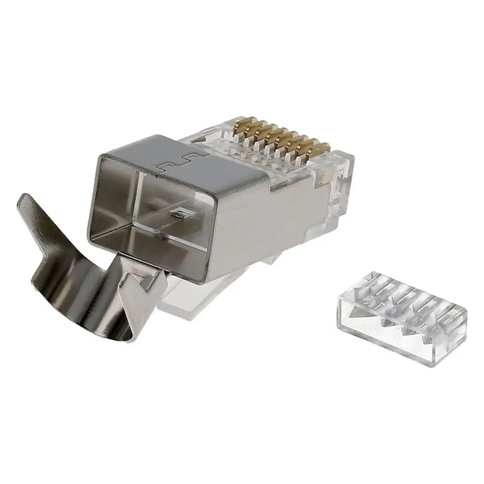 Ficha RJ45 Modular 8p8c CAT6 UTP/FTP Metálica 1