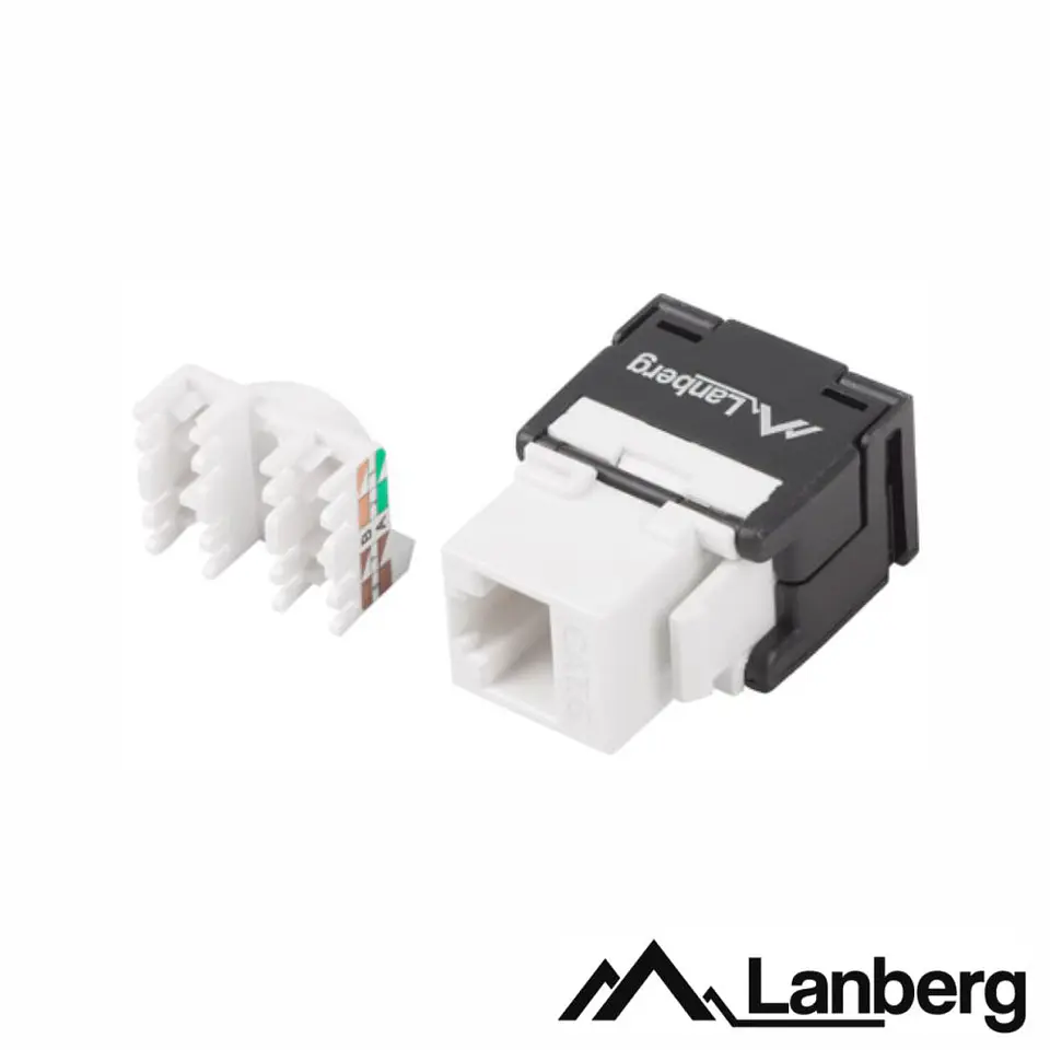 Ficha RJ45 Modular 8P8C CAT6 Keystone 180º LANBERG 1