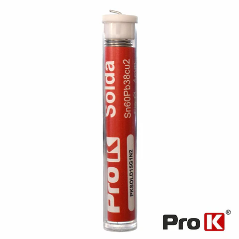 Solda 1mm Sn60Pb38Cu2 15g PROK