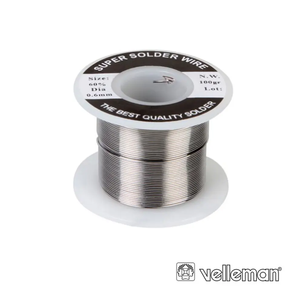 SOLDA 0.6MM 60/40 100G VELLEMAN 1