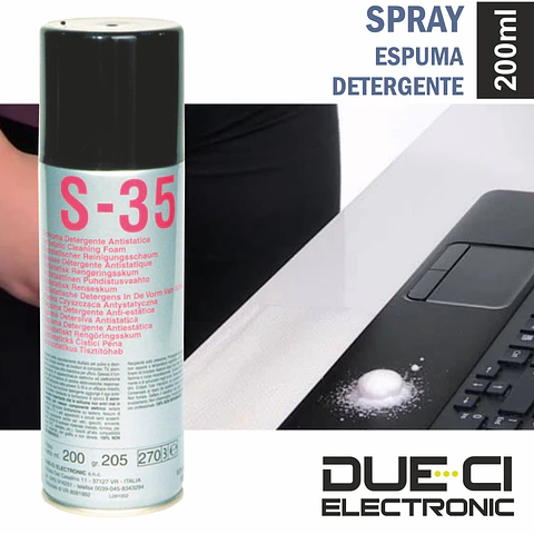 SPRAY DE 200ML ESPUMA DETERGENTE DUE-CI