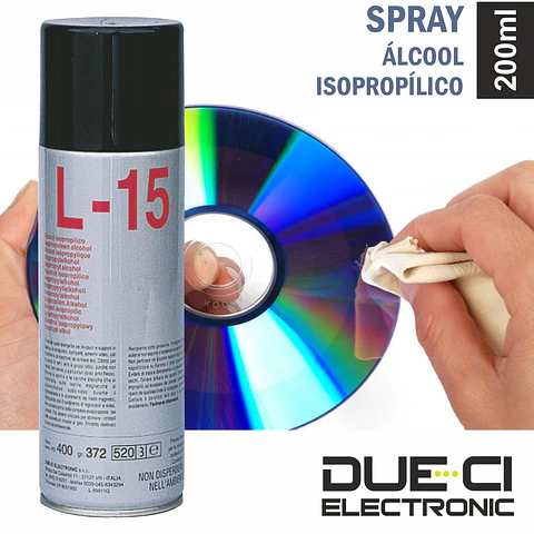 SPRAY DE 200ML ÁLCOOL ISOPROPÍLICO DUE-CI