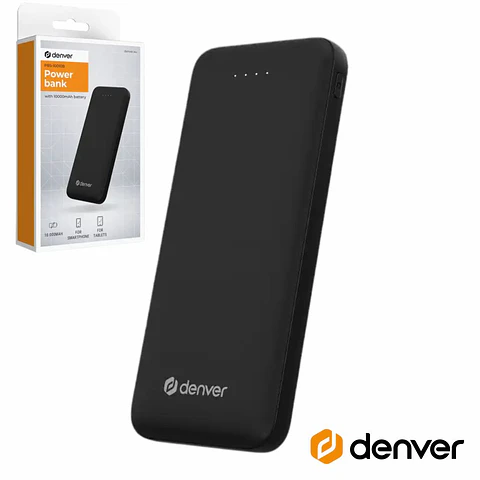 Powebank 10000mAh COM Saída USB-A Preto DENVER