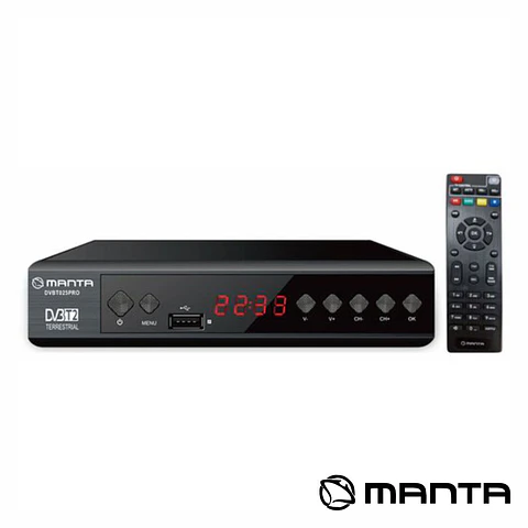 Receptor TDT Full HD 1080p DVB-T2/DVB-C MANTA