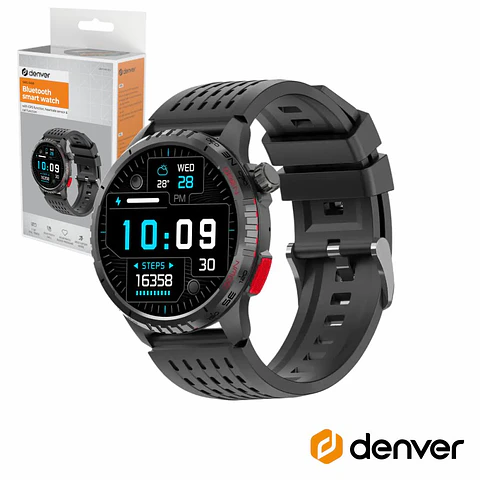 SmartWatch P/ Android iOS Preto COM GPS DENVER