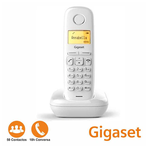 Telefone SEM Fios A170 Branco Gigaset