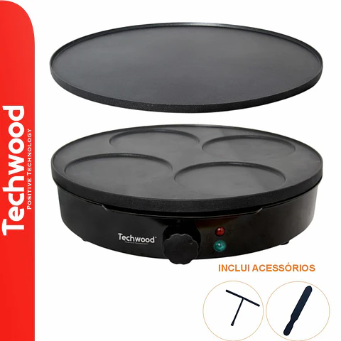 Máquina de CrepeSEMPanquecas Elétrica 30CM 2em1 1000W
