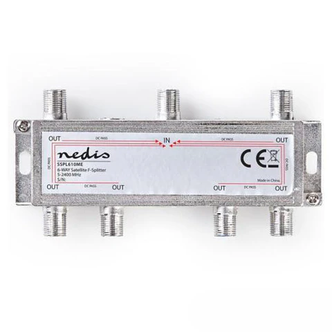 REPARTIDOR FICHAS F COM 6 VIAS 5-2400MHZ NEDIS