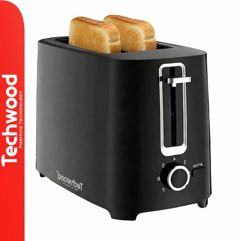 Torradeira 2 Ranhuras 700W Preta TECHWOOD