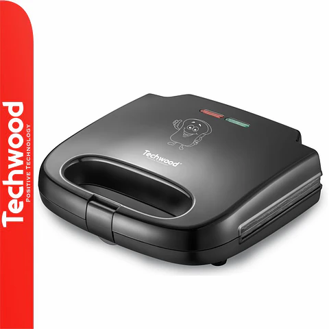 Tostadeira Anti-Aderente Preto 800W TECHWOOD