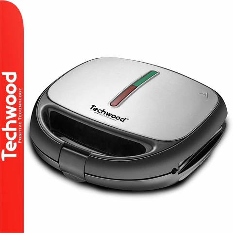 Máquina 3em1 COM Função Waffle/Tostadeira/Grelhador TECHWOOD
