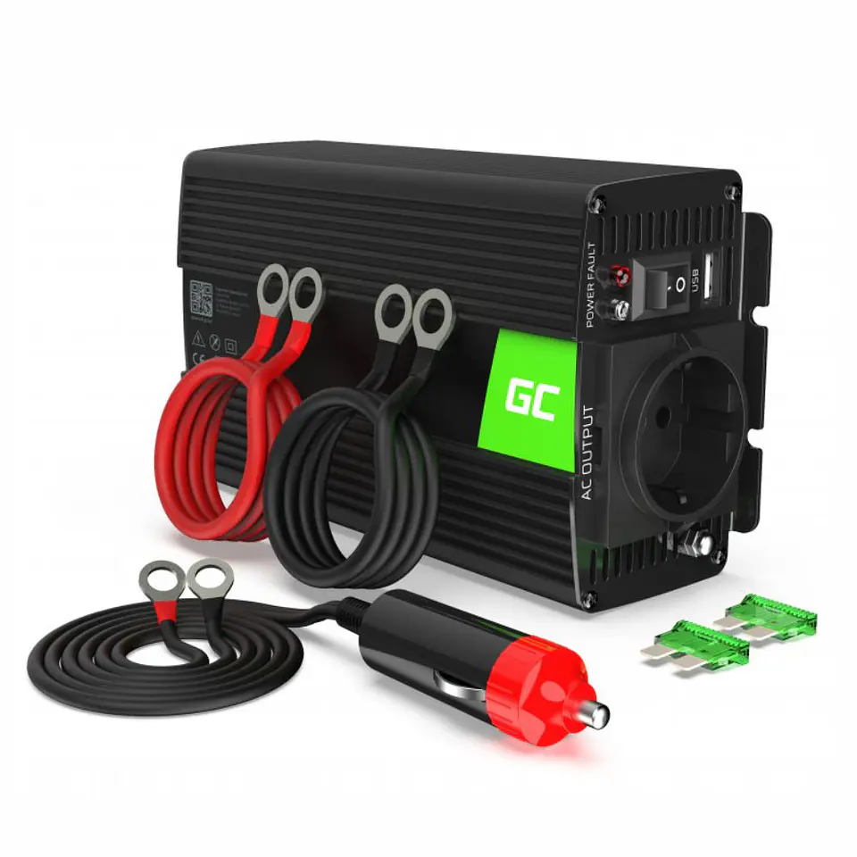 Conversor 12V-230V 300W Onda Modificada GREEN CELL 1
