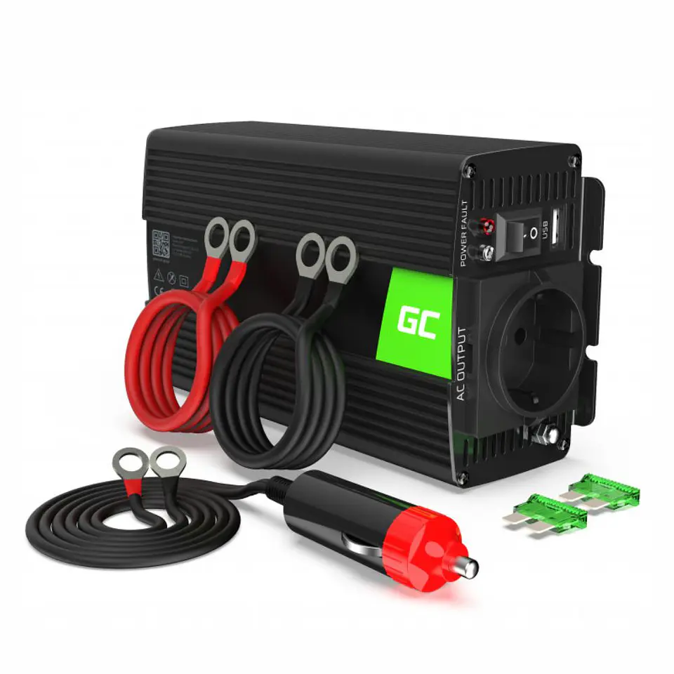 Conversor 12V-230V 500W Onda Modificada GREEN CELL 1