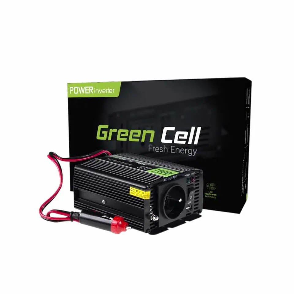 Conversor 12V-230V 150W Onda Modificada GREEN CELL 1