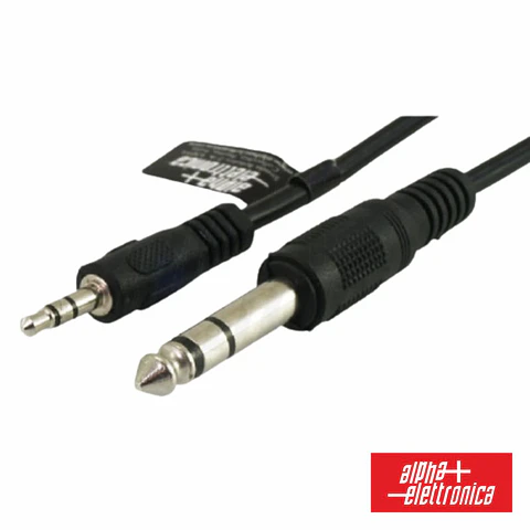 Cabo Jack 3.5mm Macho St / Jack 6.35mm Macho St 1.5M ALPHA