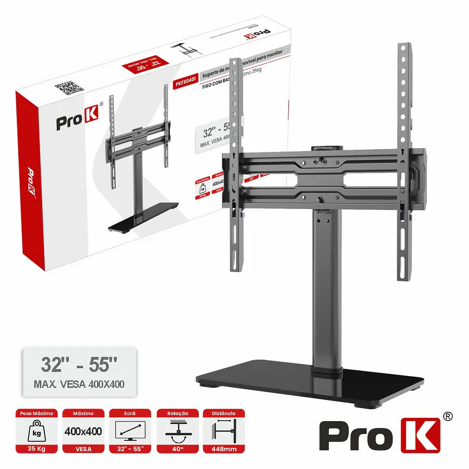 Suporte TV Mesa Inclinável 32-55