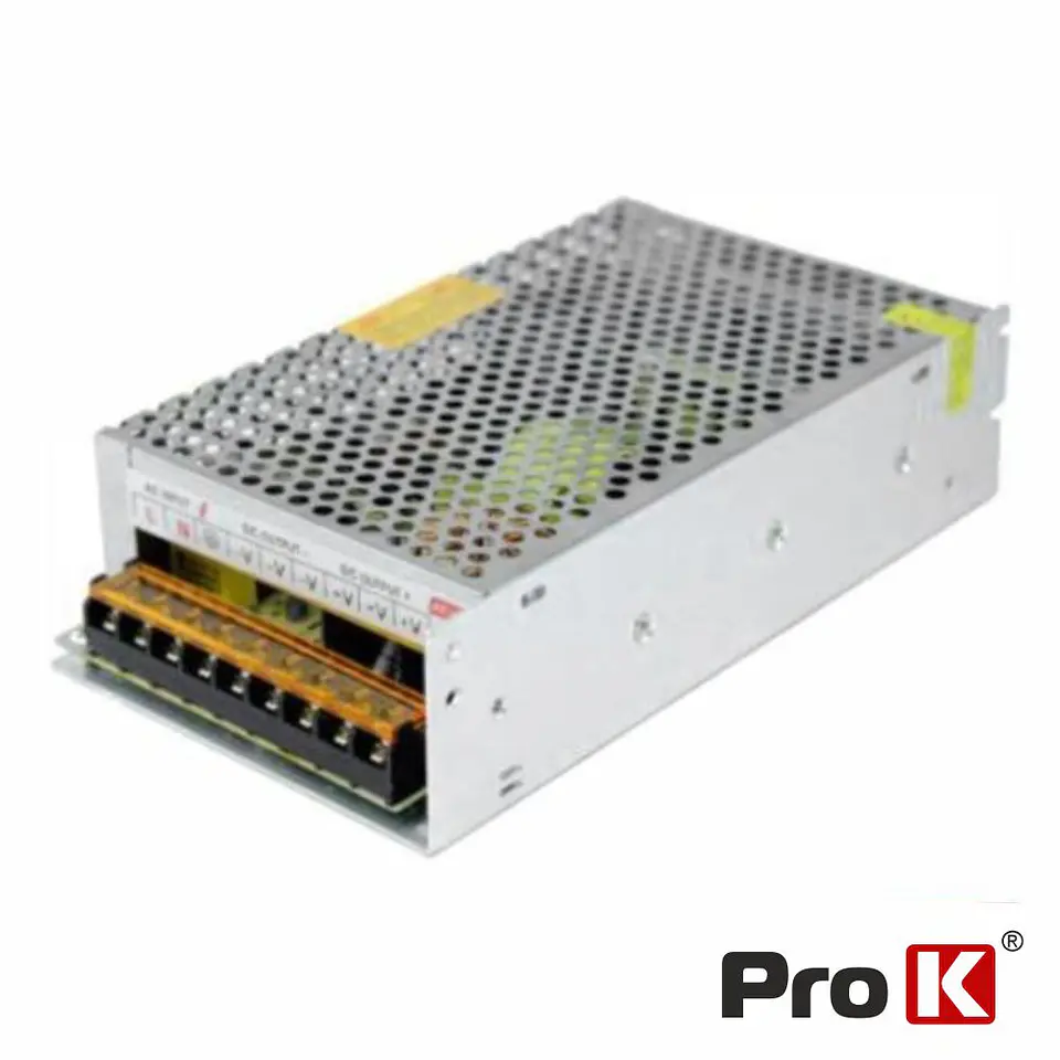 Fonte de Alimentação Industrial 12V 240W 20A PROK 1