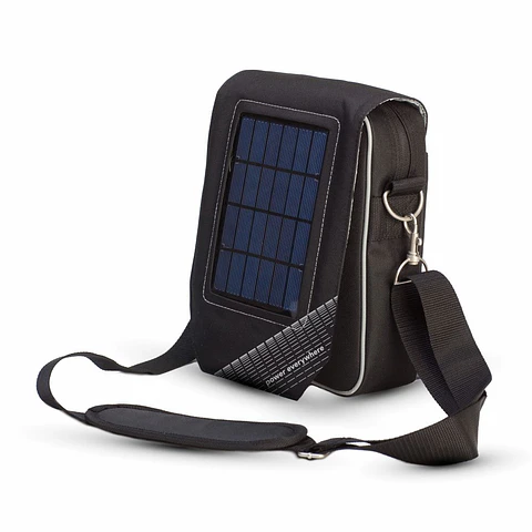 BOLSA TRANSPORTE COM PAINEL SOLAR E POWERBANK 2000MA A-SOLAR