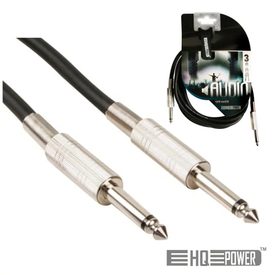 CABO JACK 6.35MM MACHO / MACHO 3M MN HQ POWER 1