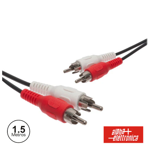 CABO 2-RCA MACHO / 2-RCA MACHO 1.5M PVC