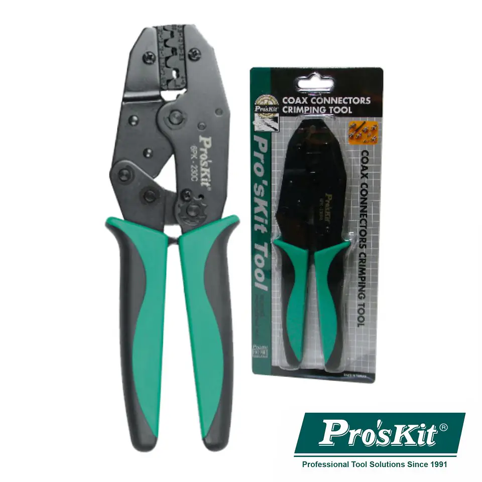 ALICATE DE CRAVAR TERMINAIS NÃO ISOLADOS 220MM PROSKIT 1