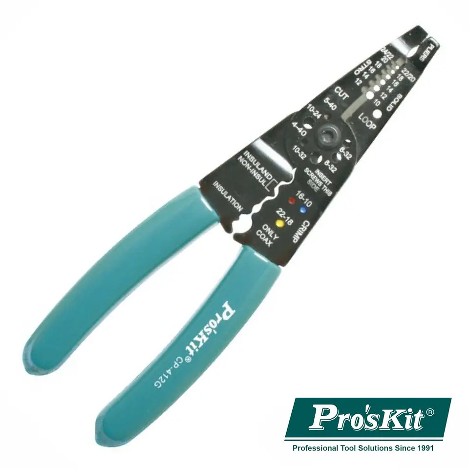 Alicate de Cravar Terminais 206mm 5em1 PROSKIT 1