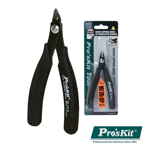 ALICATE DE CORTE MICRO COM PUNHO CONDUTOR 130MM PROSKIT