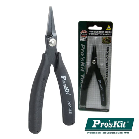 ALICATE DE PONTAS CHATAS COM PUNHO CONDUTOR 145MM PROSKIT