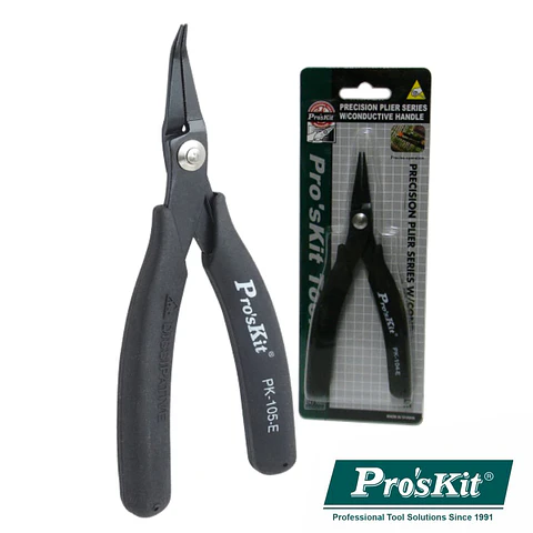 ALICATE DE PONTAS CURVAS COM PUNHO CONDUTOR 140MM PROSKIT