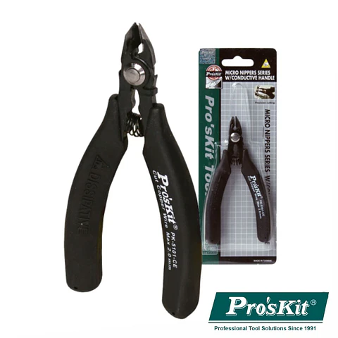 ALICATE DE CORTE COM CLIP SEGURANÇA E PUNHO CONDUTOR PROSKIT
